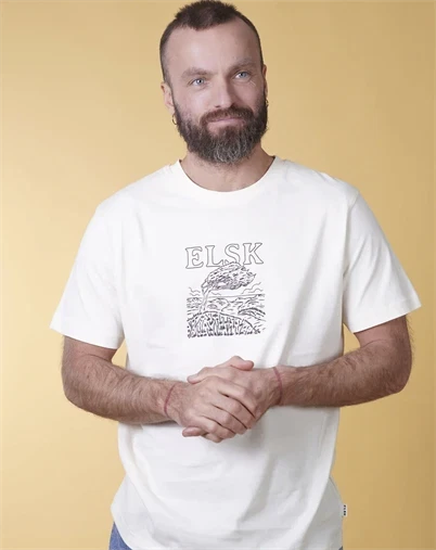 Elsk - Wind Men´s Brushed T-shirt - Off White